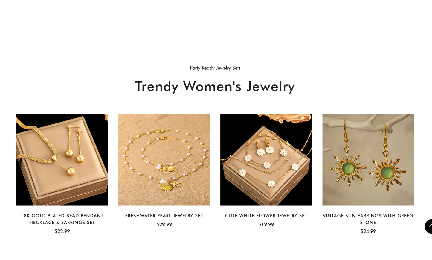 Startbereiter Shopify-Shop für eleganten Schmuck | Jeweliya (Standarddesign | Mehrere Produkte)