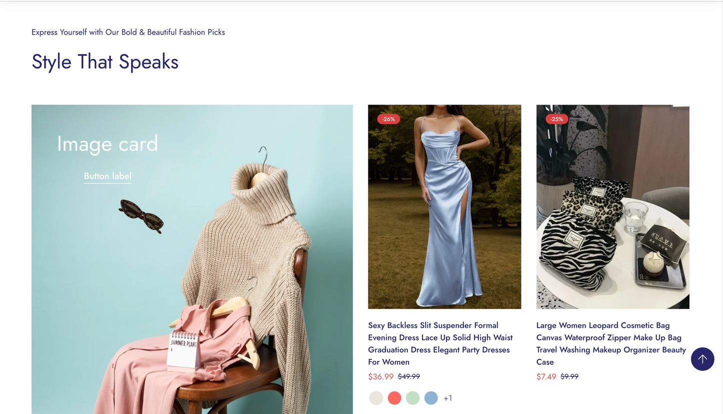Shoppers Fantasy | Startbereiter Shopify-Shop mit mehreren Produkten | Standarddesign | Shop für allgemeine Produkte