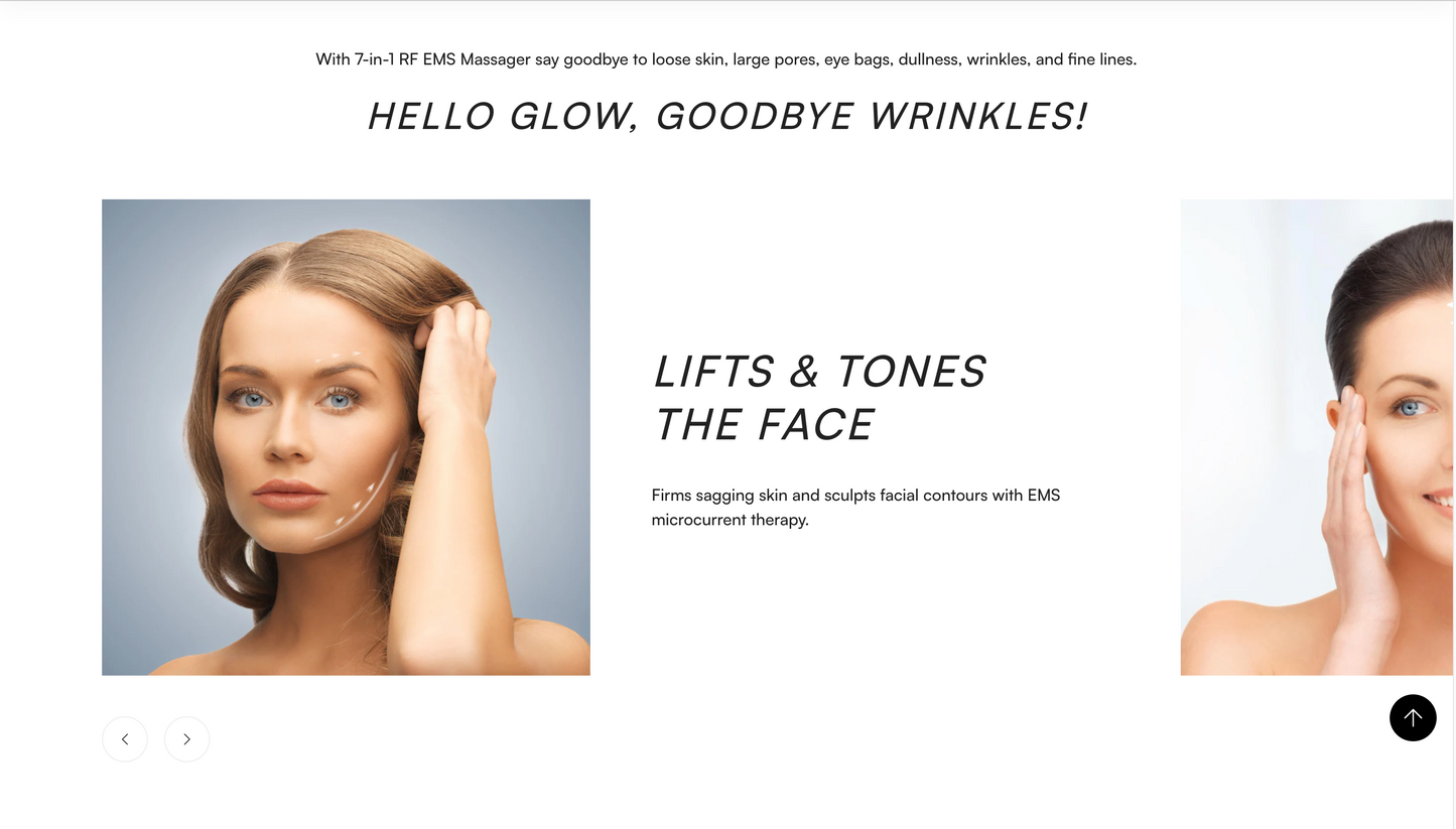Facia Wand | Ready-to-Launch Beauty Tool Single Product Store
