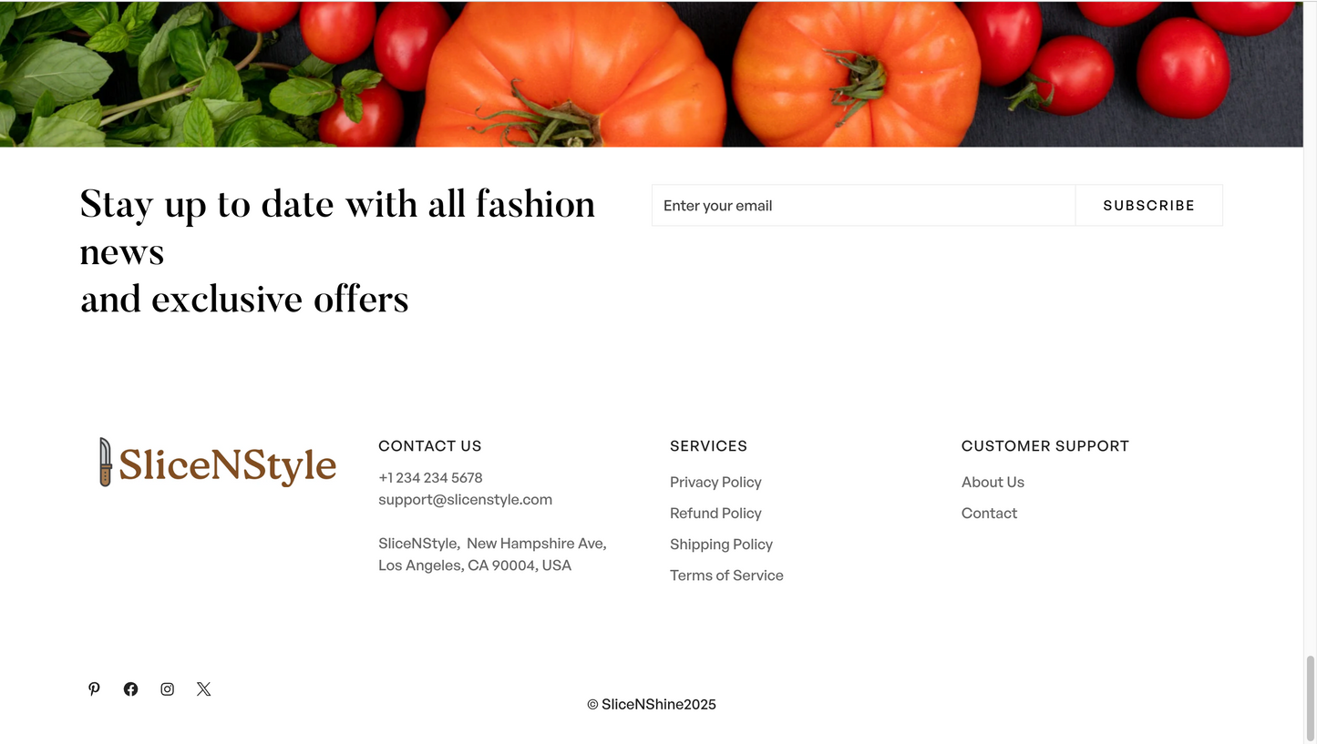 SliceNStyle | Ready-to-Launch Shopify Store for Kitchenware/ Knife Set