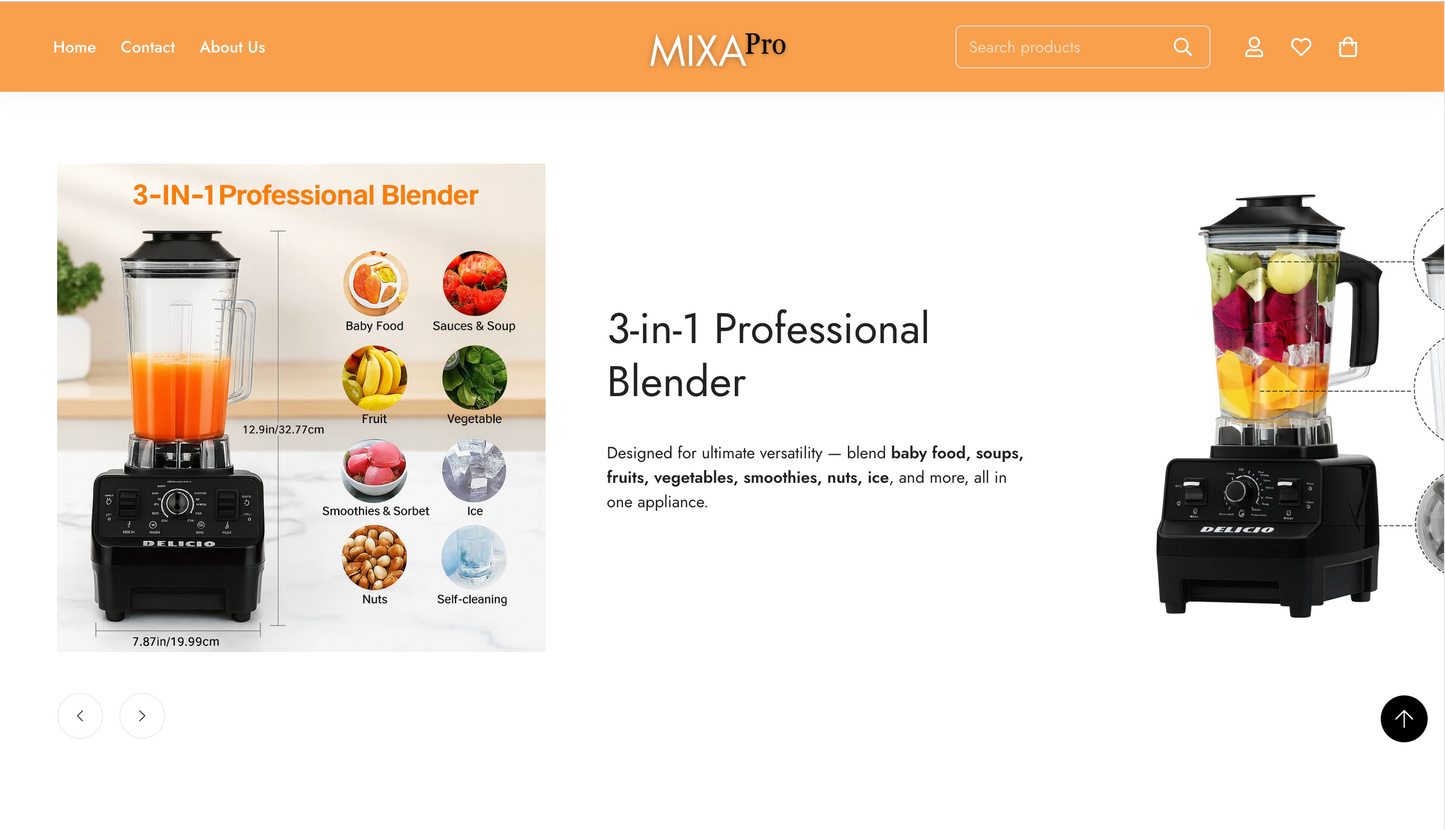 MixaPro | Ready-to-Launch Single Product Store for Food Processor