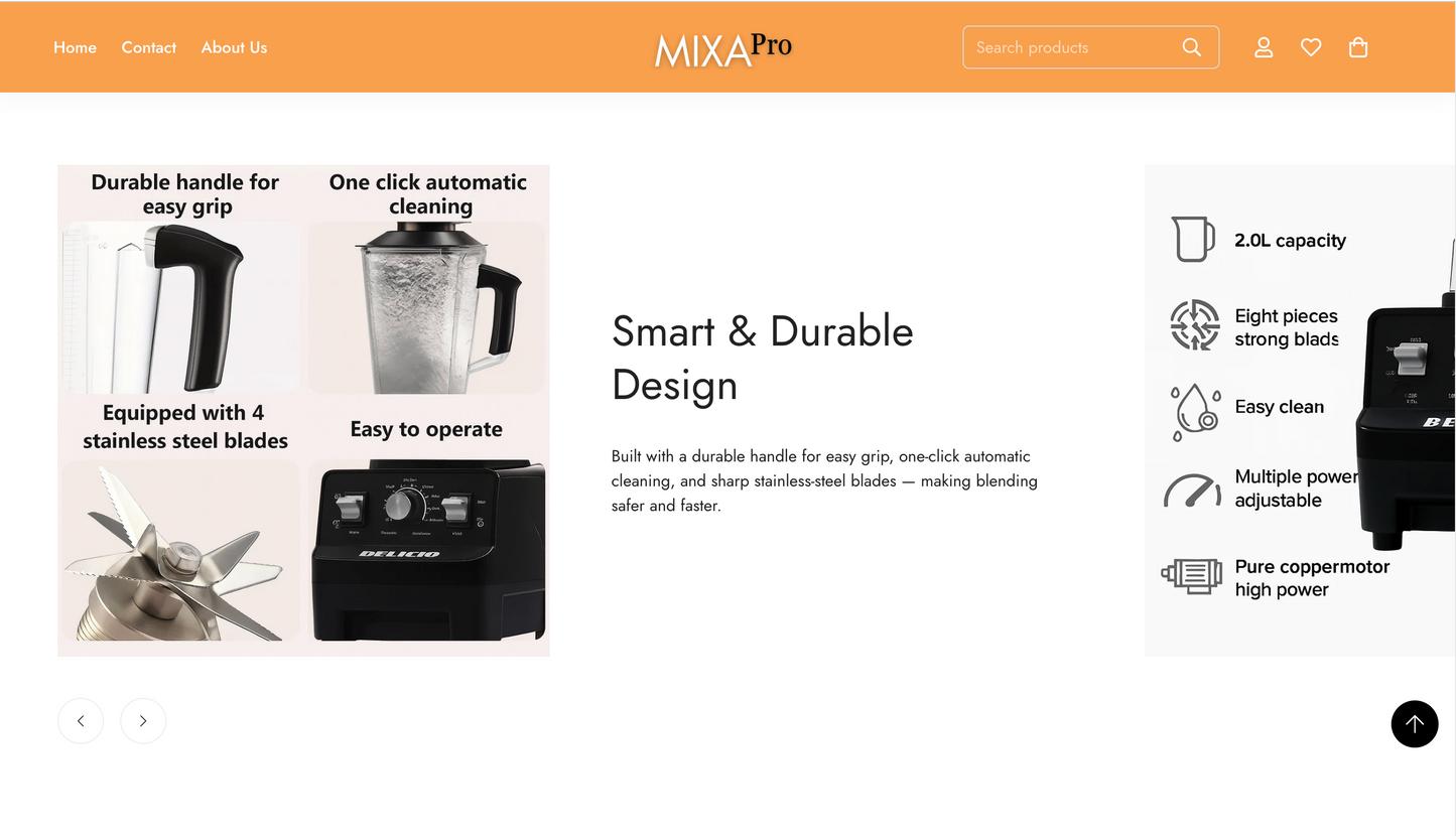 MixaPro | Ready-to-Launch Single Product Store for Food Processor