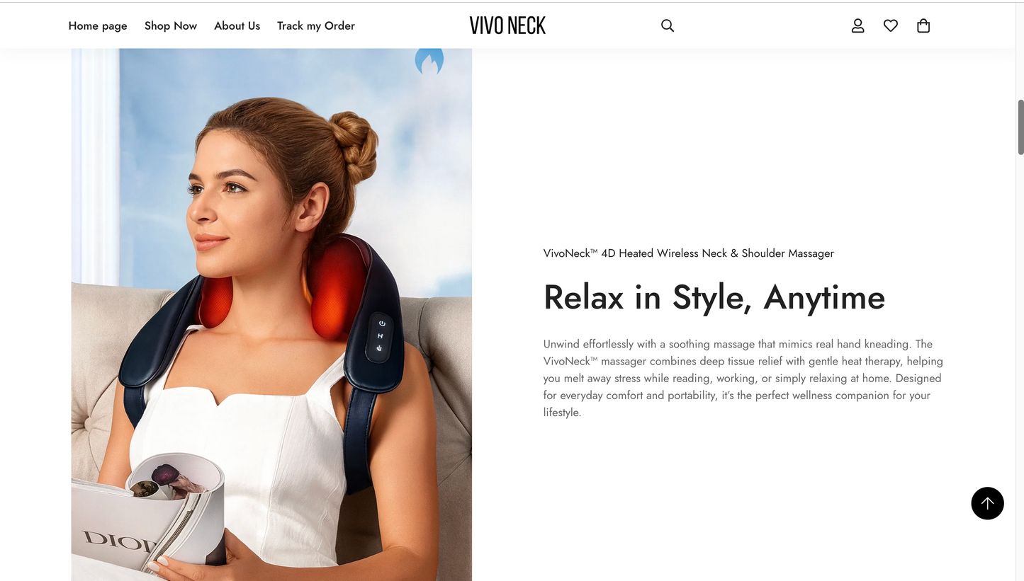 VivoNeck | Ready-to-Launch Single Product Store for Neck Massager