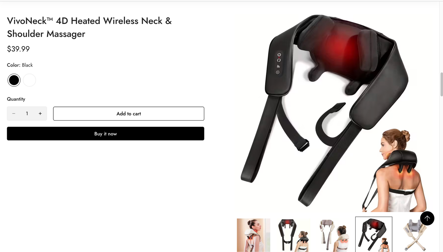 VivoNeck | Ready-to-Launch Single Product Store for Neck Massager