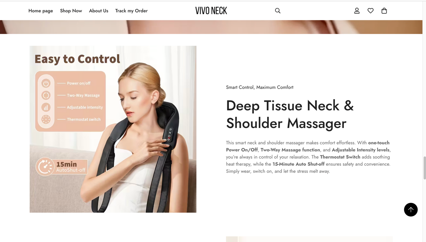 VivoNeck | Ready-to-Launch Single Product Store for Neck Massager
