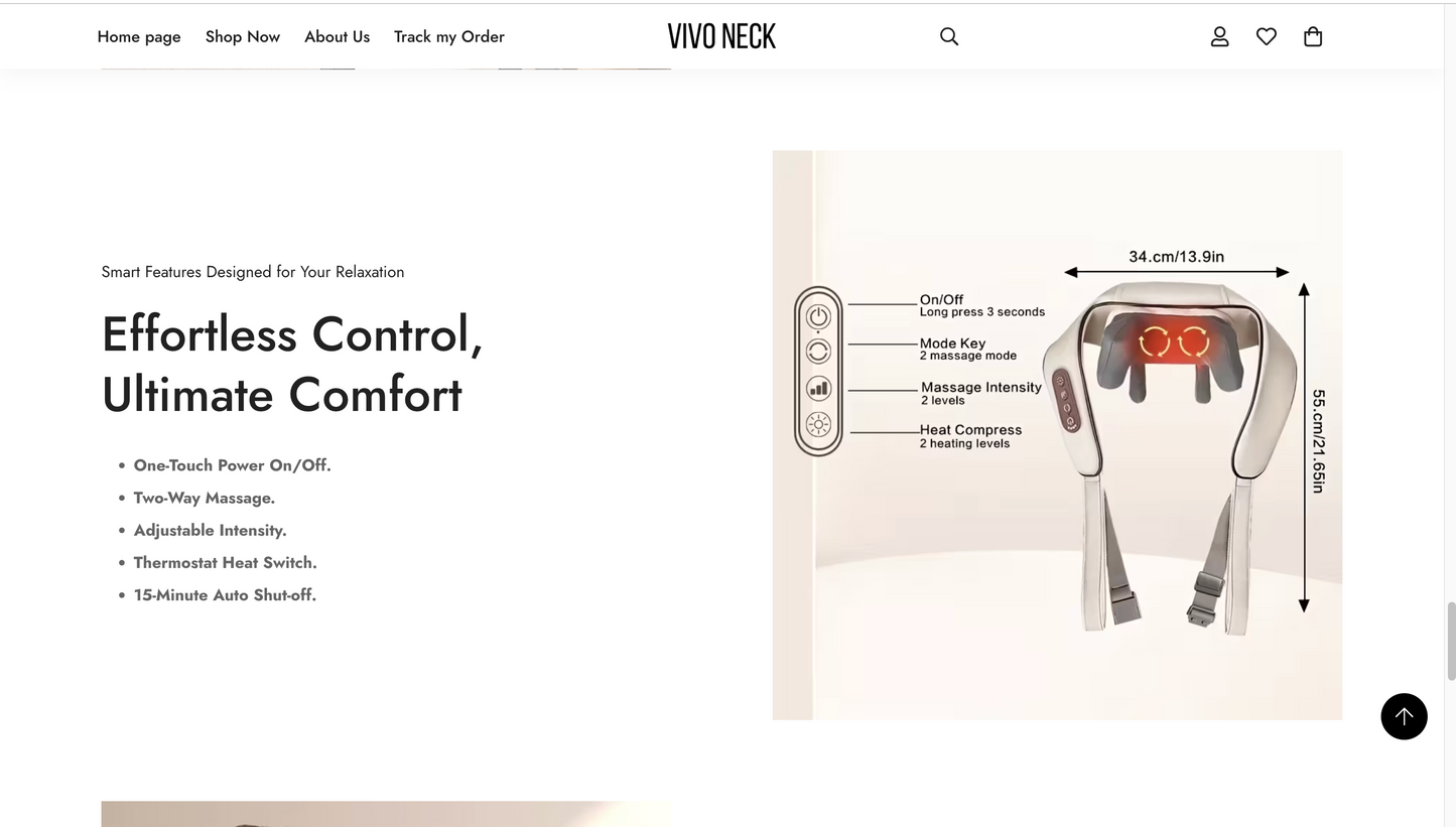 VivoNeck | Ready-to-Launch Single Product Store for Neck Massager
