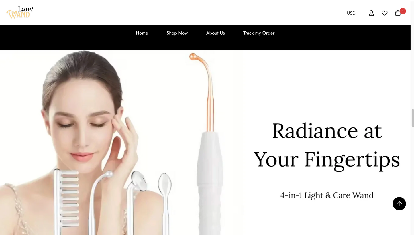 LumiWand | Ready-to-Launch Single Product Store for Skin Care Product