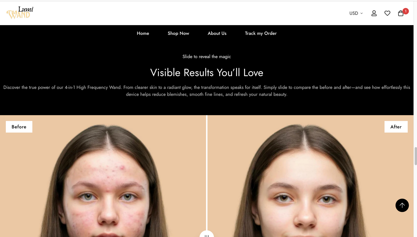 LumiWand | Ready-to-Launch Single Product Store for Skin Care Product