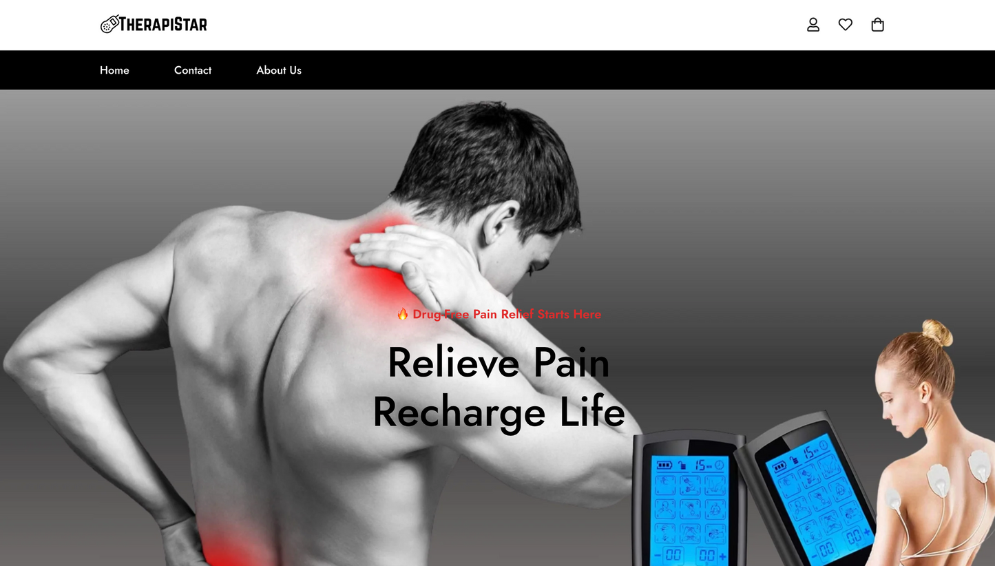 TherapiStar | Ready-to-Launch Single Product Store for TENS EMS Muscle Stimulator