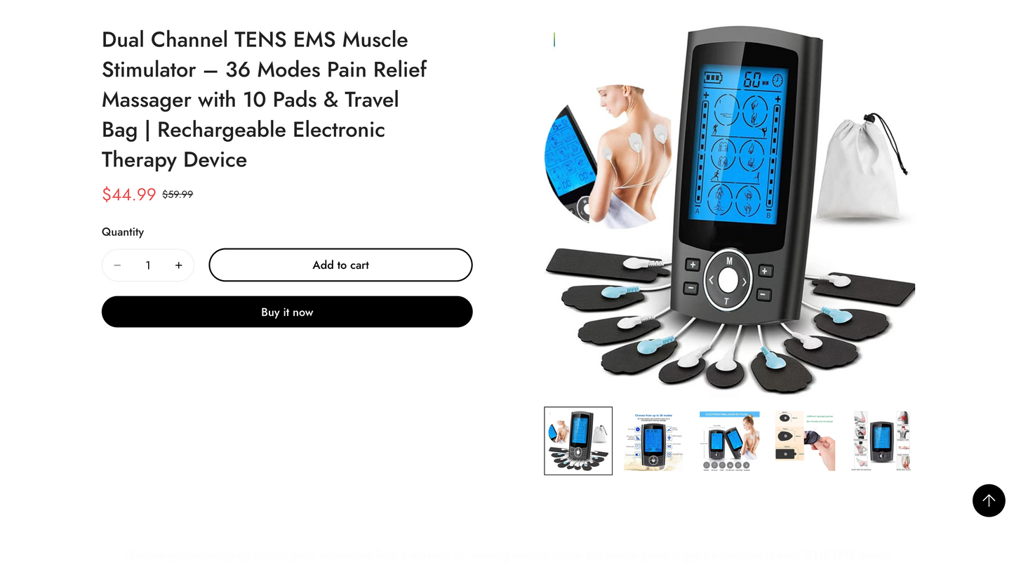 TherapiStar | Ready-to-Launch Single Product Store for TENS EMS Muscle Stimulator