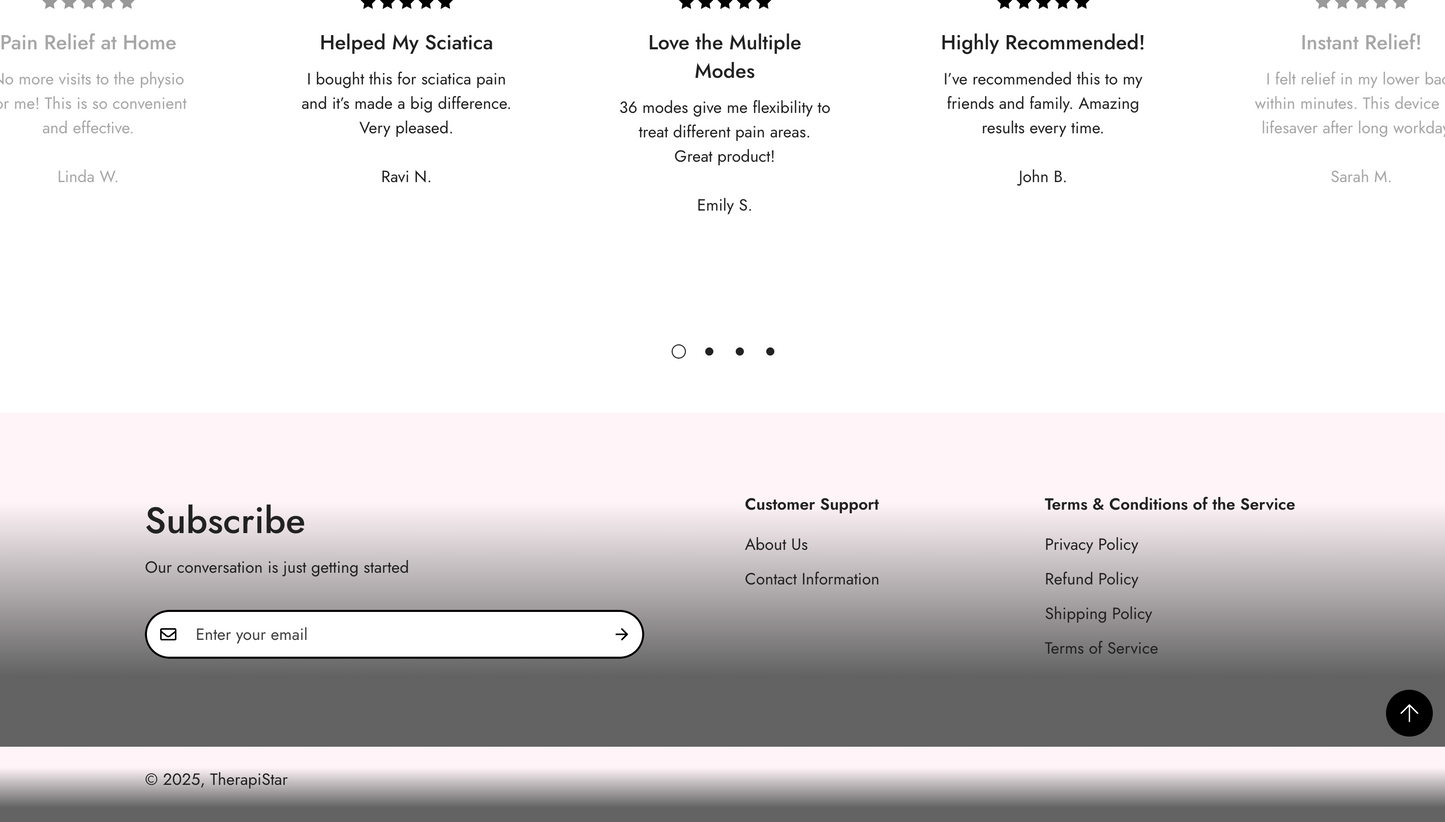 TherapiStar | Ready-to-Launch Single Product Store for TENS EMS Muscle Stimulator