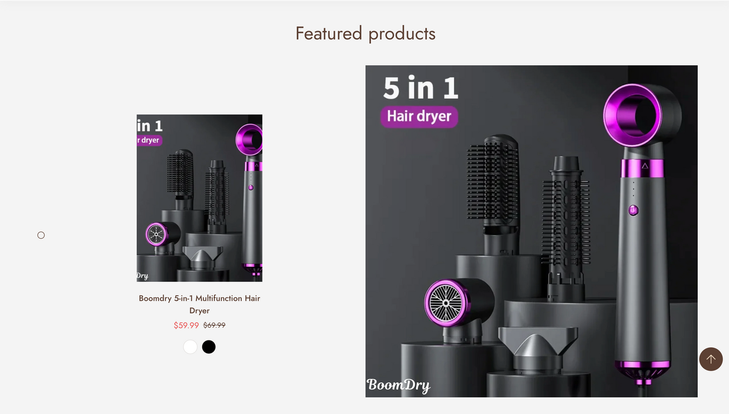 BloomDry | Ready-to-Launch Beauty Tool Single Product Store