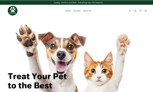 Pet's Path | Startbereiter E-Commerce-Shop für Haustiere und Lifestyle mit mehreren Produkten und Standardthema