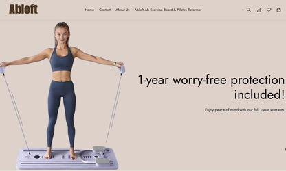 Startbereiter Shop für Trainingsausrüstung | Fitness-Website mit Standardthema und Einzelprodukt | Abloft