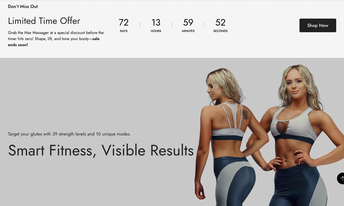 Max Massager — Startbereiter Einzelproduktshop zur Stärkung von Oberschenkeln und Hüften | Standarddesign