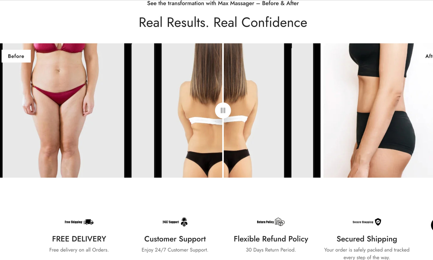 Max Massager — Startbereiter Einzelproduktshop zur Stärkung von Oberschenkeln und Hüften | Standarddesign