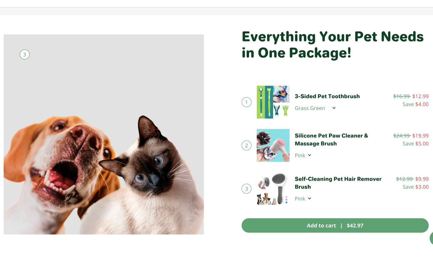 Pet's Path | Startbereiter E-Commerce-Shop für Haustiere und Lifestyle mit mehreren Produkten und Standardthema