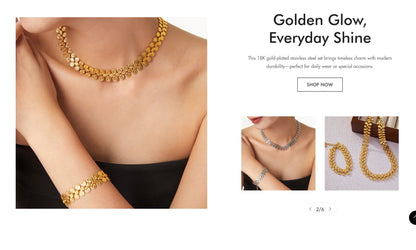 Startbereiter Shopify-Shop für eleganten Schmuck | Jeweliya (Standarddesign | Mehrere Produkte)