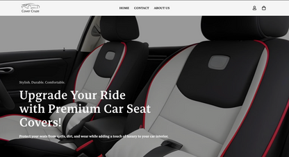 Startbereiter Autozubehör-Shop | Website für Autositzbezüge mit mehreren Produkten und Standardthemen | Cover Cruze