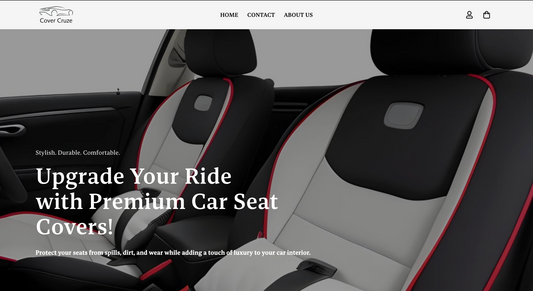 Startbereiter Autozubehör-Shop | Website für Autositzbezüge mit mehreren Produkten und Standardthemen | Cover Cruze
