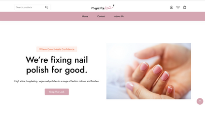 Startbereiter Nagellack- und Nagelpflege-Multiproduktshop | Standardthema | Beauty-Nische | Magic Nailz