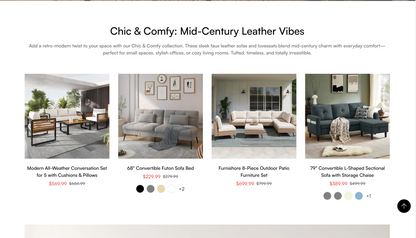 Startbereiter Sofa- und Couch-E-Commerce-Shop | Furnishore (Standarddesign | Wohnzimmer- und Gartenmöbel)
