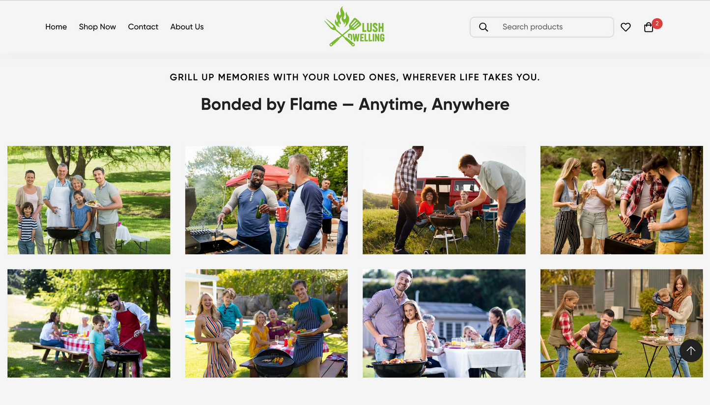 Standardthema – Startbereiter Shopify-Shop für Nischen-Grill- und Kochgeschirr für Haus, Garten und Outdoor | Lush Dwelling