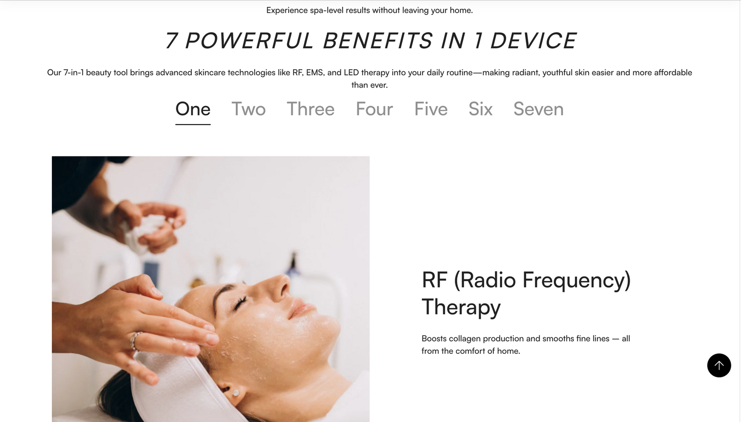 Facia Wand | Ready-to-Launch Beauty Tool Single Product Store