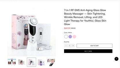 Facia Wand | Ready-to-Launch Beauty Tool Single Product Store