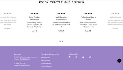 Facia Wand | Ready-to-Launch Beauty Tool Single Product Store