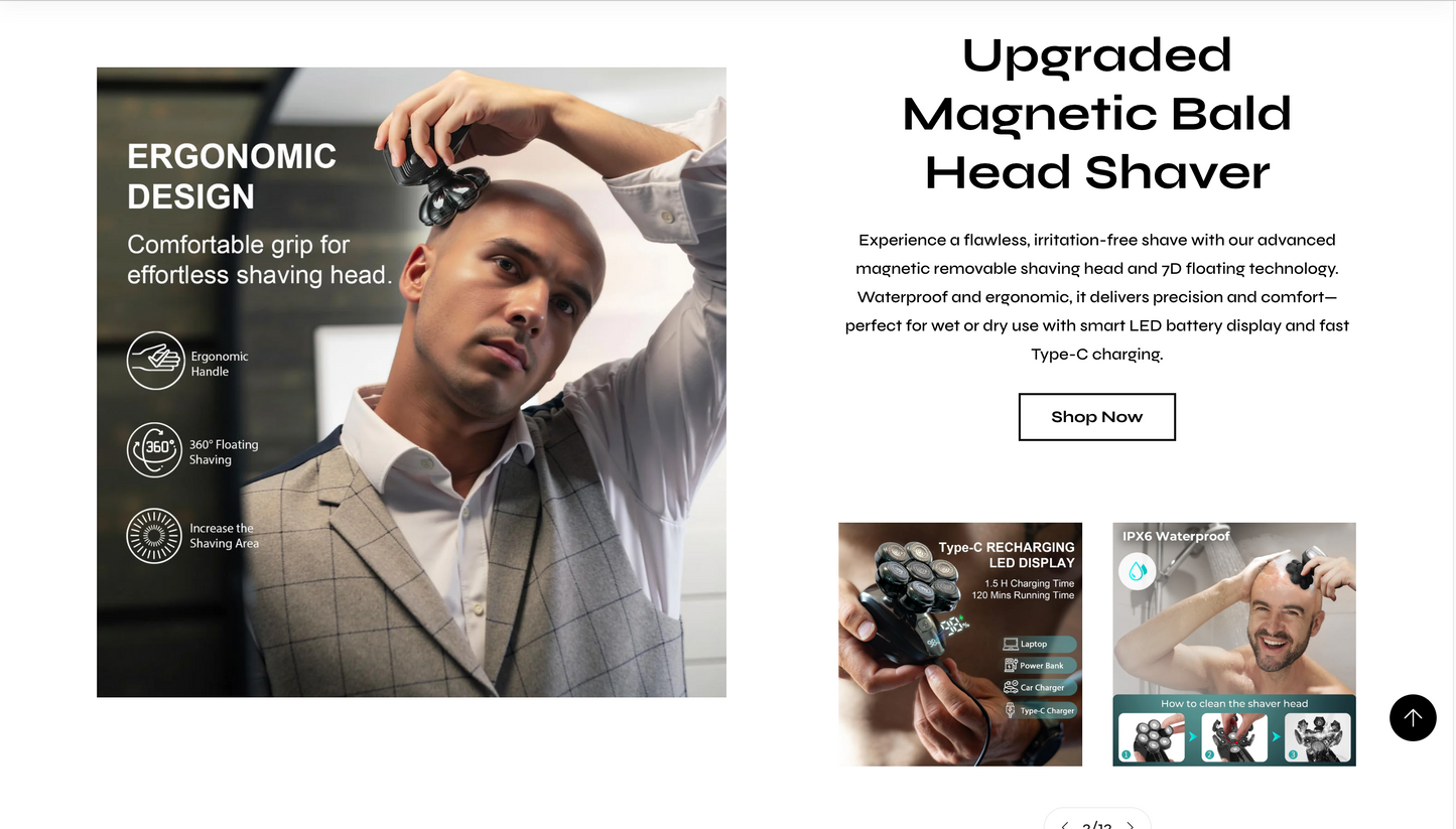 ShaverOne | Ready-to-Launch Head Shaver Single Product Store