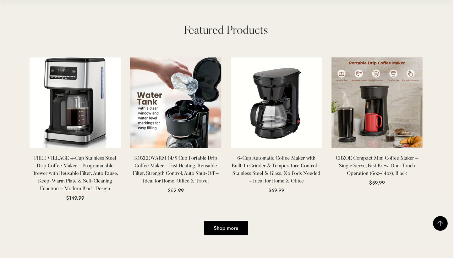 Coffee Tub | Ready-to-Launch Shopify Store for Coffee Makers
