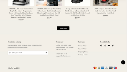 Coffee Tub | Ready-to-Launch Shopify Store for Coffee Makers