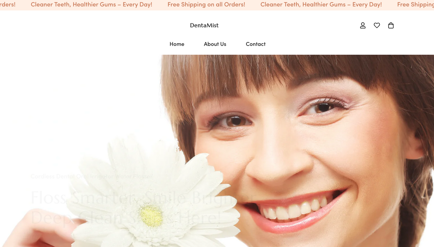 DenataMist | Ready-to-Launch Dental Water Flosser Single Product Store