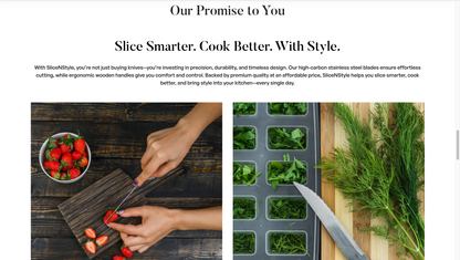 SliceNStyle | Ready-to-Launch Shopify Store for Kitchenware/ Knife Set