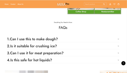 MixaPro | Ready-to-Launch Single Product Store for Food Processor