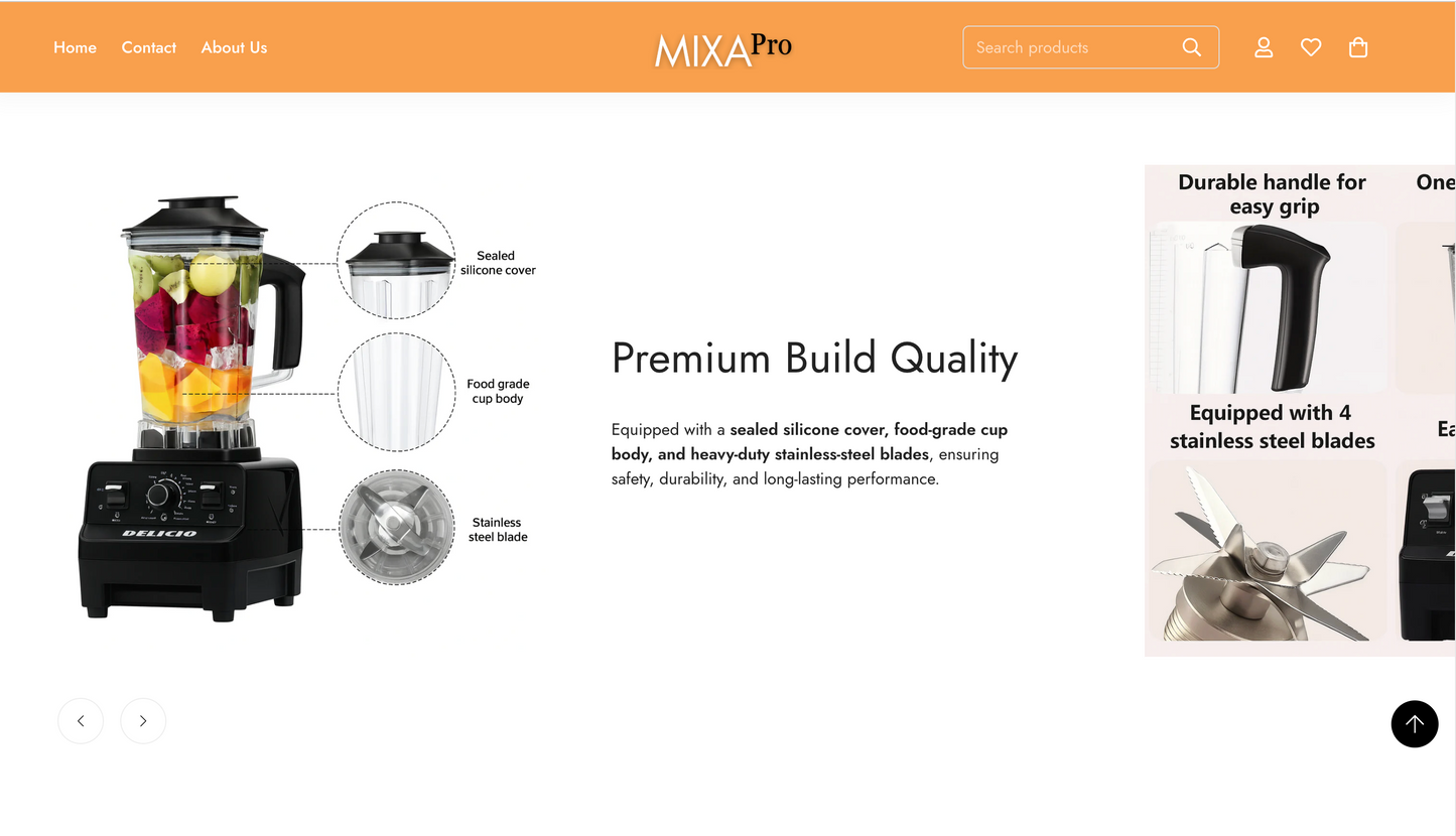 MixaPro | Ready-to-Launch Single Product Store for Food Processor