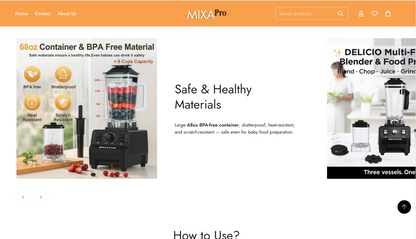 MixaPro | Ready-to-Launch Single Product Store for Food Processor