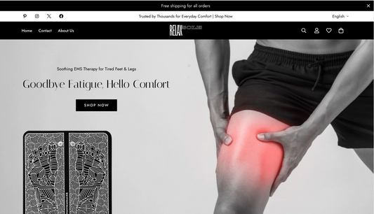 RelaxSole | Ready-to-Launch Single Product Store for EMS Foot Massager