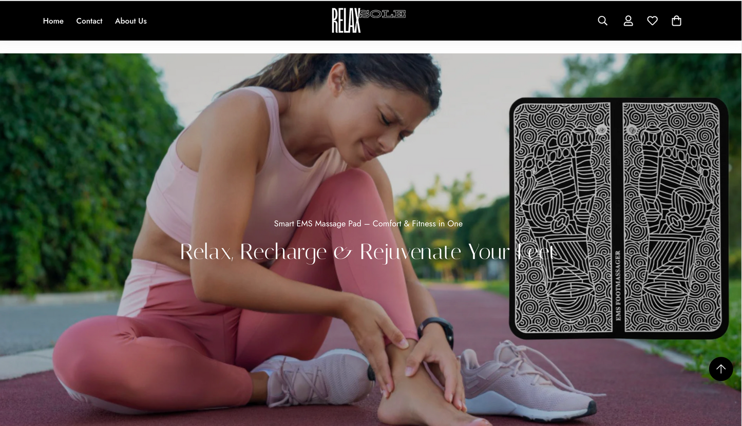RelaxSole | Ready-to-Launch Single Product Store for EMS Foot Massager