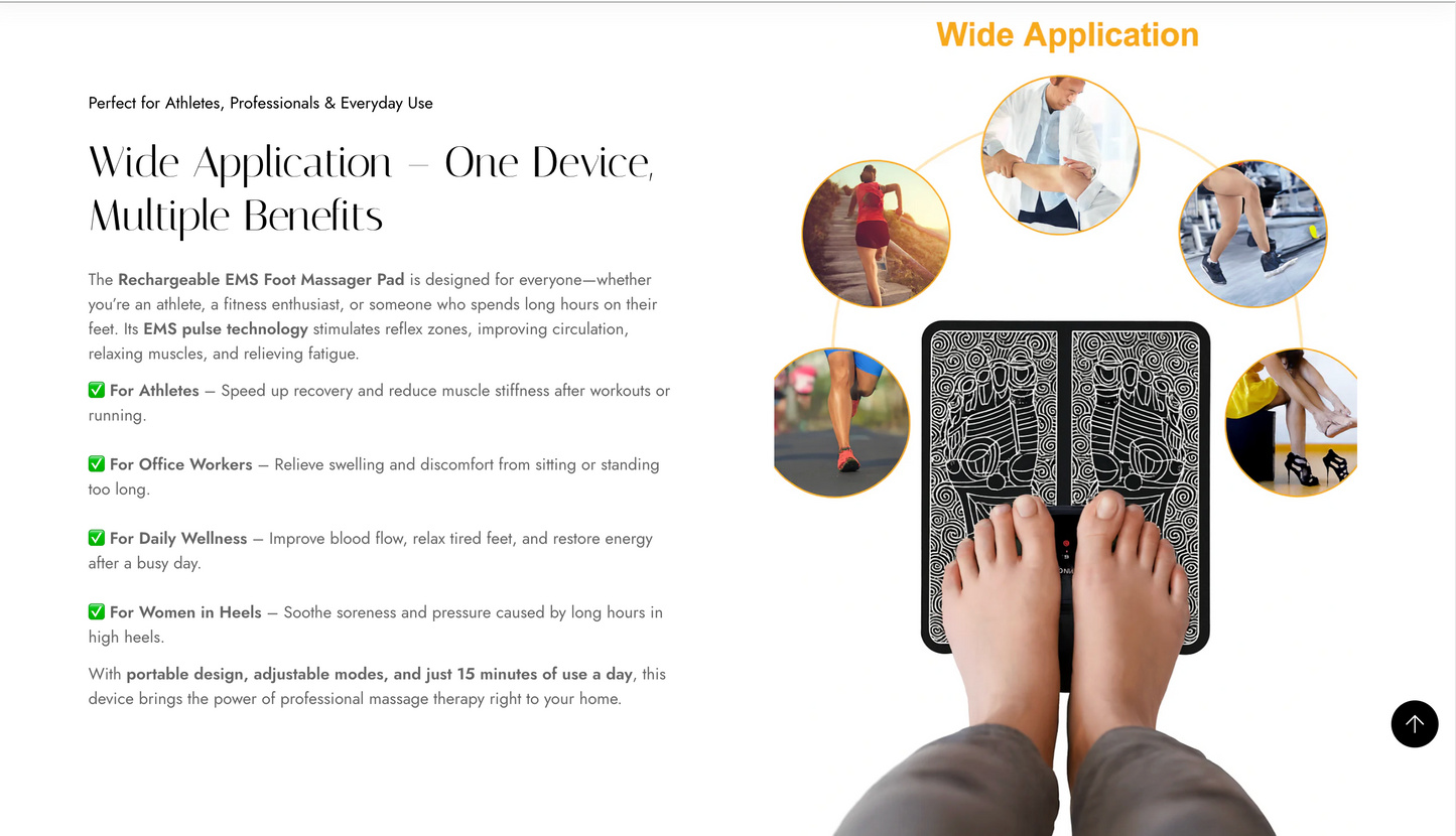 RelaxSole | Ready-to-Launch Single Product Store for EMS Foot Massager