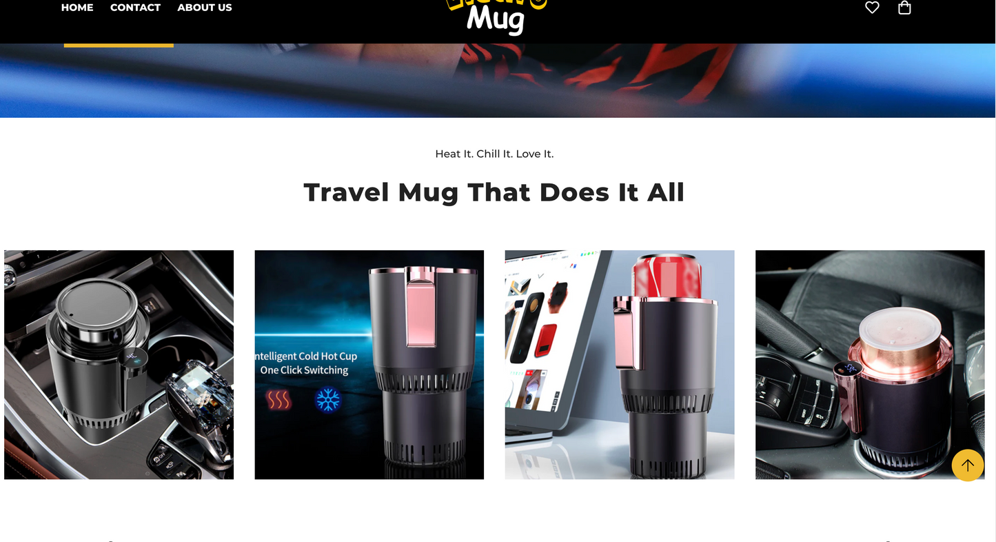 Electro Mug | Ready-to-Launch Shopify Store for 2-in 1 Heating & Cooling Cup Holder