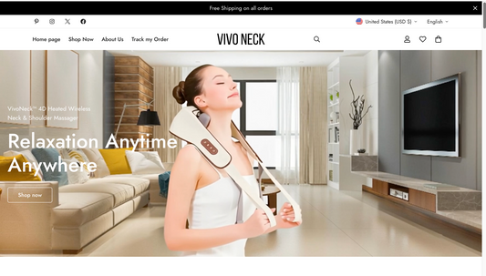 VivoNeck | Ready-to-Launch Single Product Store for Neck Massager