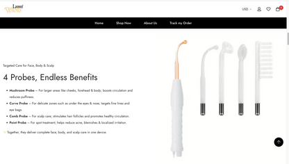 LumiWand | Ready-to-Launch Single Product Store for Skin Care Product