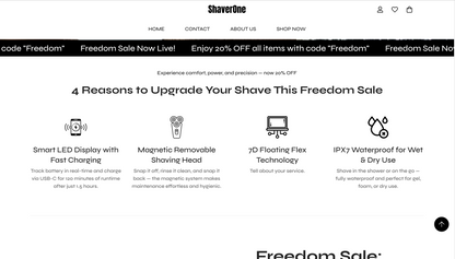 ShaverOne | Ready-to-Launch Head Shaver Single Product Store