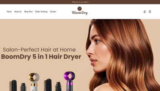 BloomDry | Sofort einsatzbereiter Beauty-Tool-Einzelprodukt-Shop | Premium-Theme